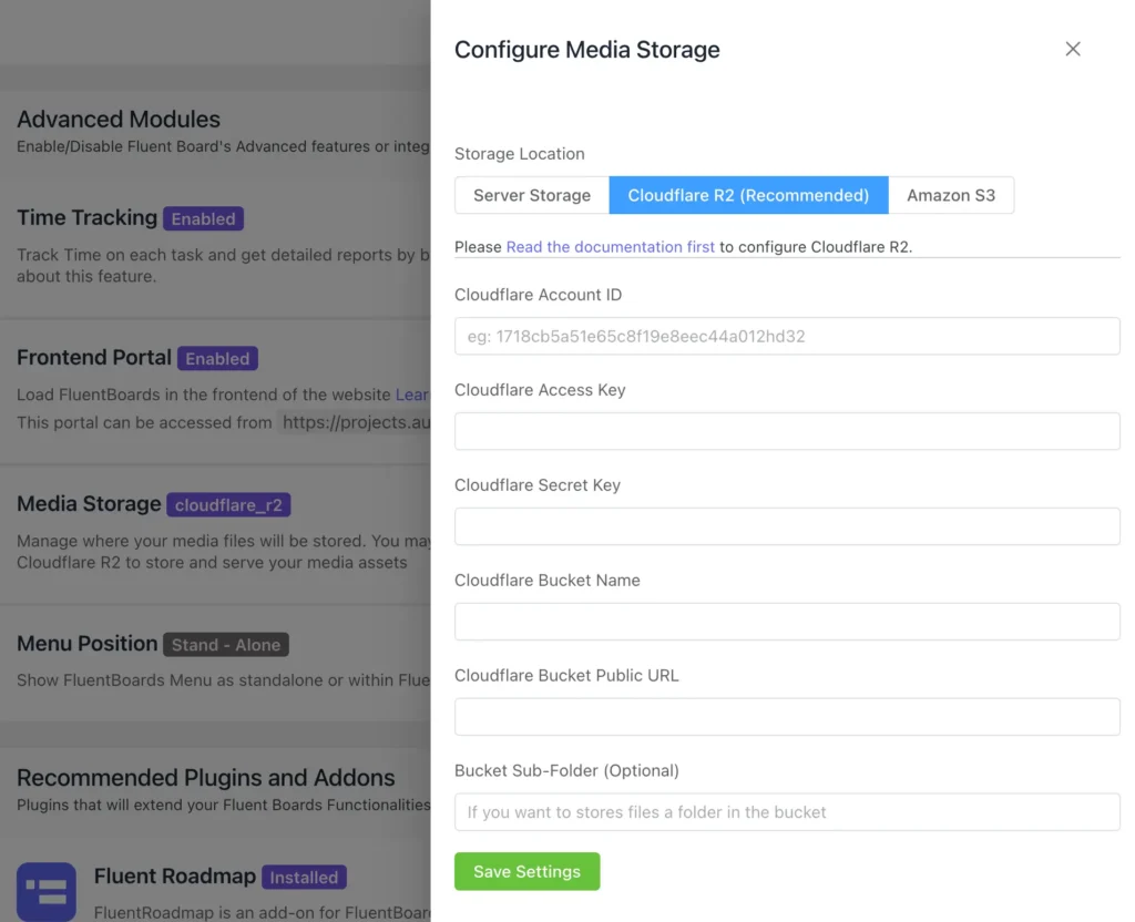 External Data Hosting - FluentBoards